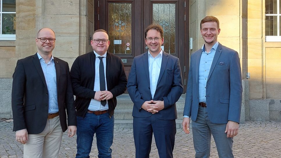 Treffen des brandenburgischen Landtagsabgeordneten Julian Brüning (CDU) mit Domowina Vertretern