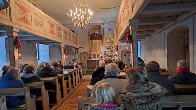 Wendisch-deutscher Gottesdienst in der Kirche Wüstenhain