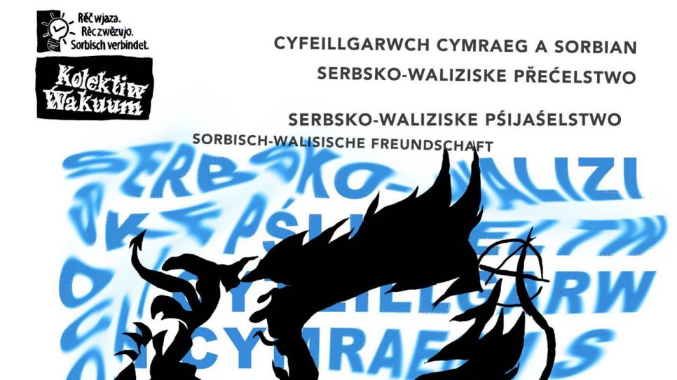 Plakatausschnitt "Sorbisch-walisische Freundschaft", Foto: rbb/Gregor Kliem