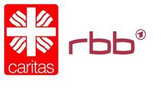 Caritas und rbb - Logo
