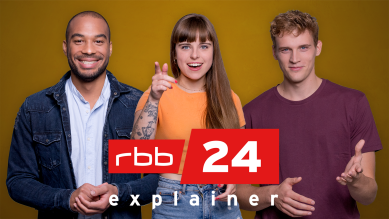 Logo: rbb|24 explainer (Bild: rbb/Fotos: Gundula Krause)