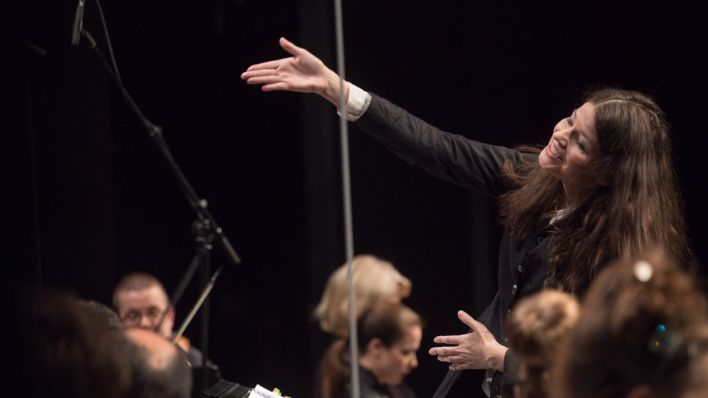 Dorothee Oberlinger dirigiert (WDR/Thomas Kost)