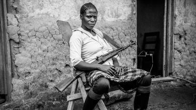 Kämpferin Justine, Demokratische Republik Kongo (Bild: rbb/Julia Leeb))