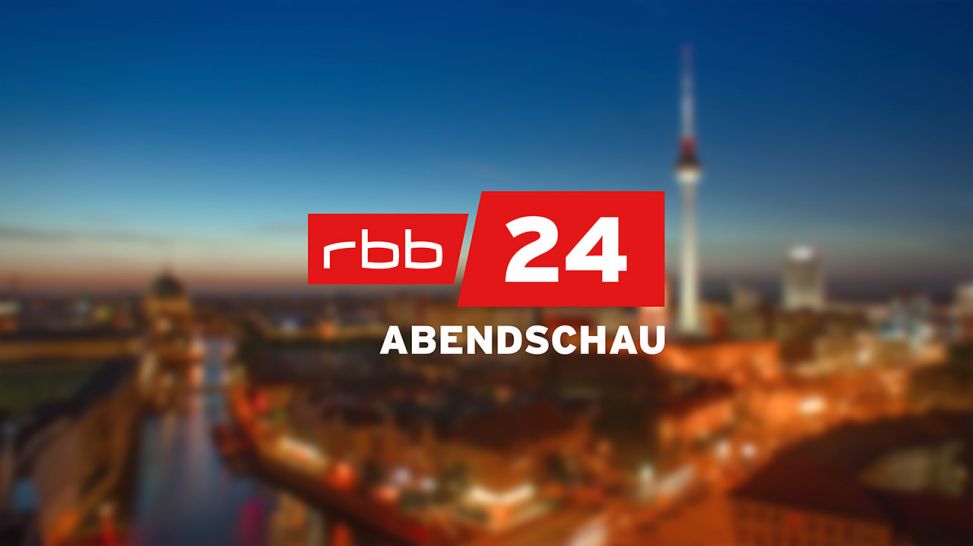 Logo rbb24 Abendschau mit Hintergrund