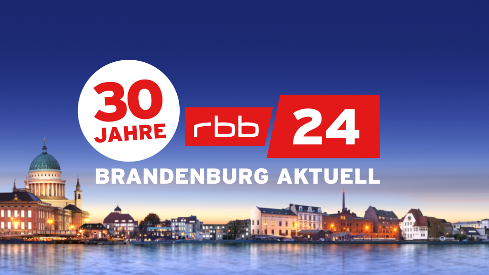 30 Jahre rbb24 Brandenburg aktuell - Jubiläumslogo