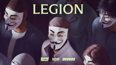Cover zum Podcast "Legion: Hacking Anonymous" (Bild: rbb/Max Guther/Max Kuwert)