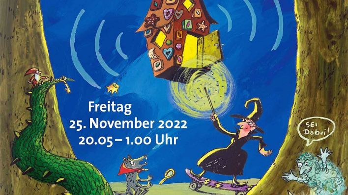 Plakatmotiv "Frisch verhext! Die märchenhafte ARD-Kinderradionacht 2022"